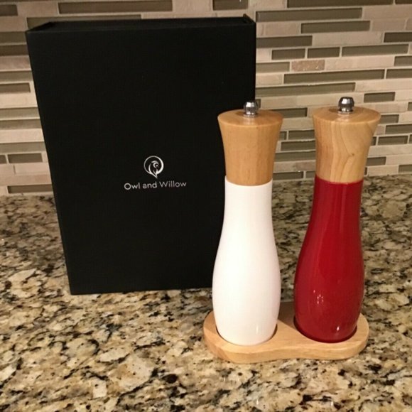 owl and willow salt and pepper grinders